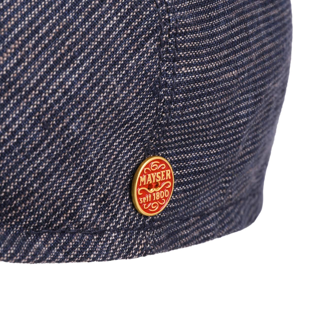 mayser-sidney-fine-stripes-flatcap-herren-leinen-cap-mit-futter image 4