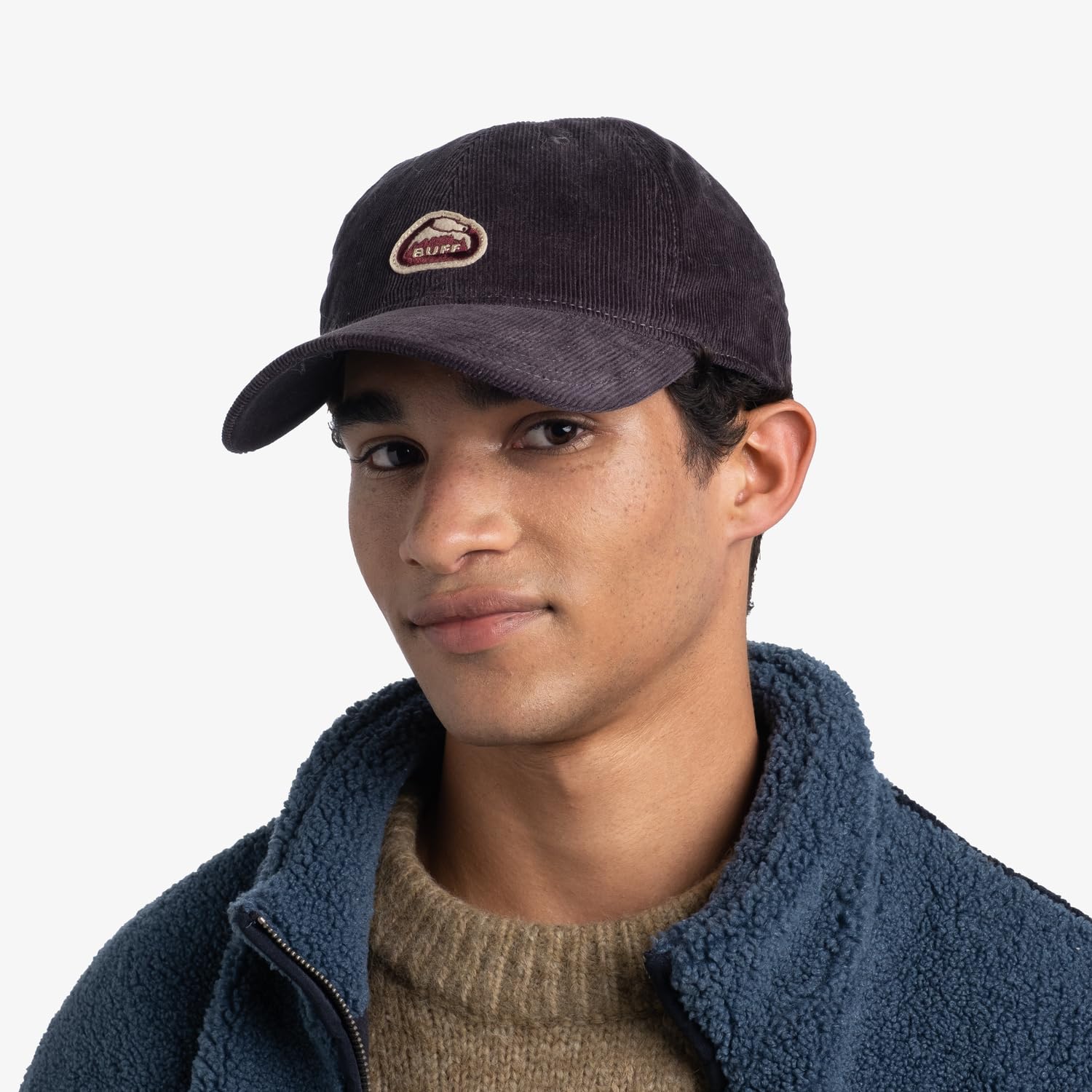 buff-knitted-polar-m-tze-solid-grey image 2