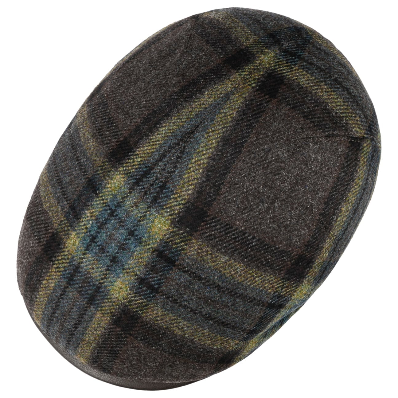 mayser-marzio-wool-check-flatcap-schieberm-tze-schurwolle-mit-lederschirm image 3