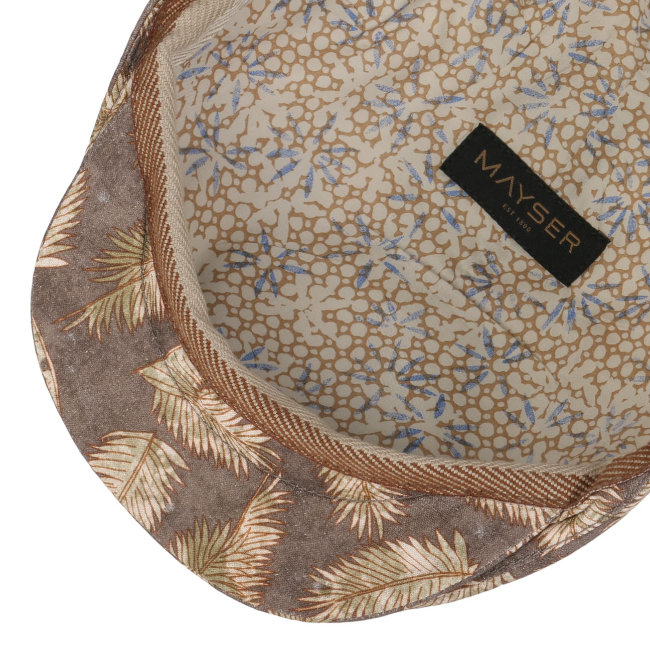 mayser-sidney-leaf-flatcap-sommer-flatcap-mit-blumenmuster-aus-leinen image 7