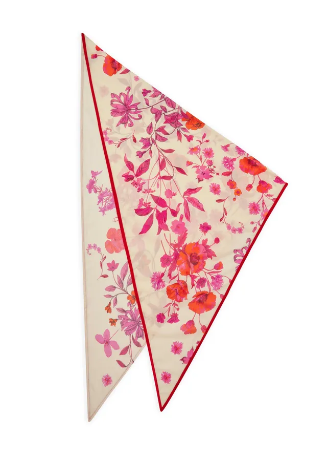 codello-dreieckstuch-baumwolle-mit-blumenmuster image 1