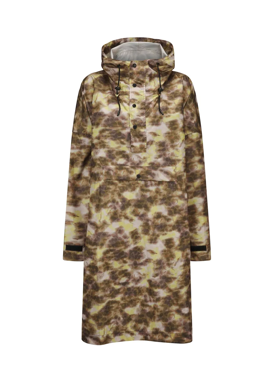 codello-regenponcho-mit-blurry-animal-print-und-kapuze image 1