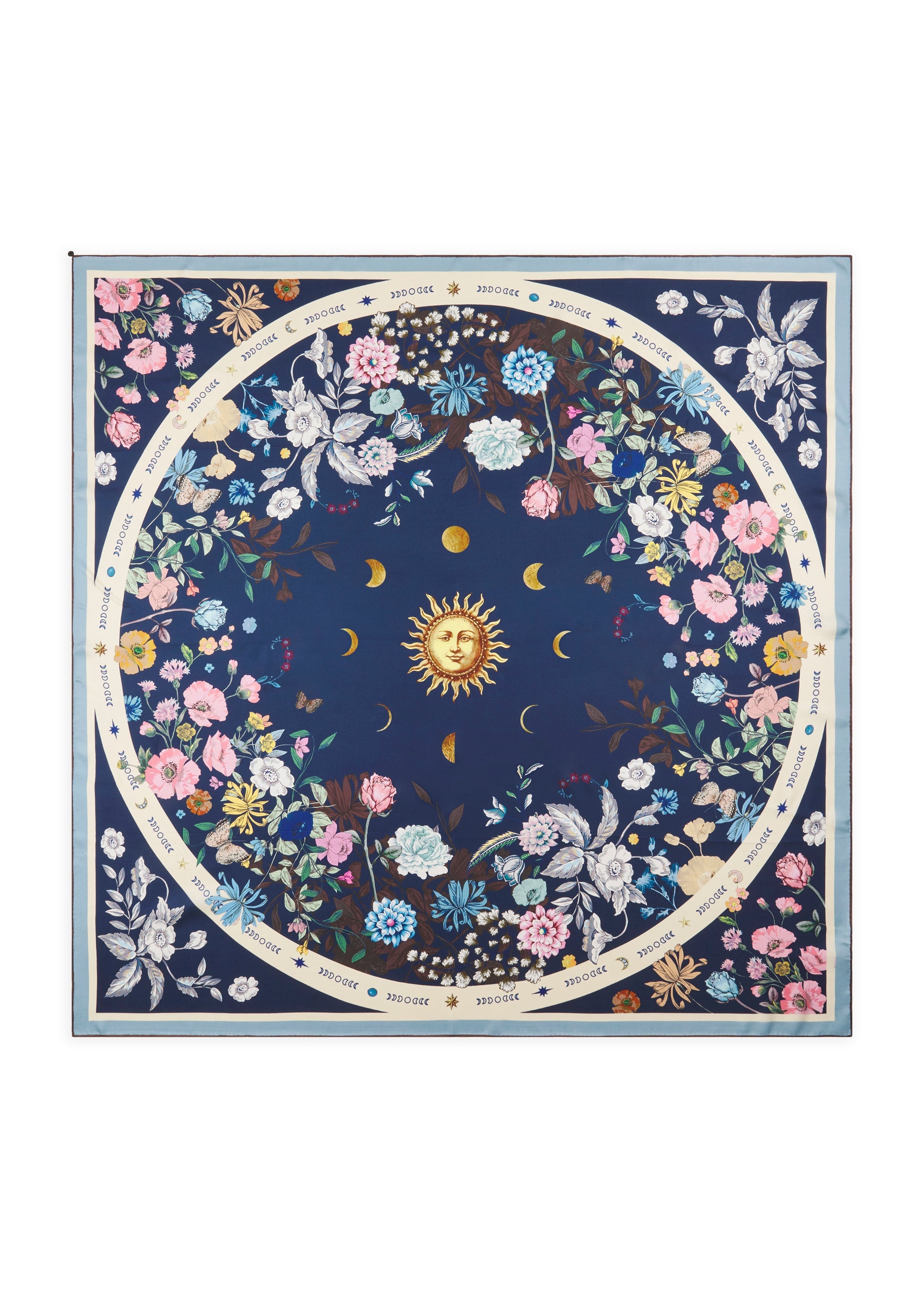 codello-gro-es-seidentuch-mit-blumen-und-universum-motiven image 1