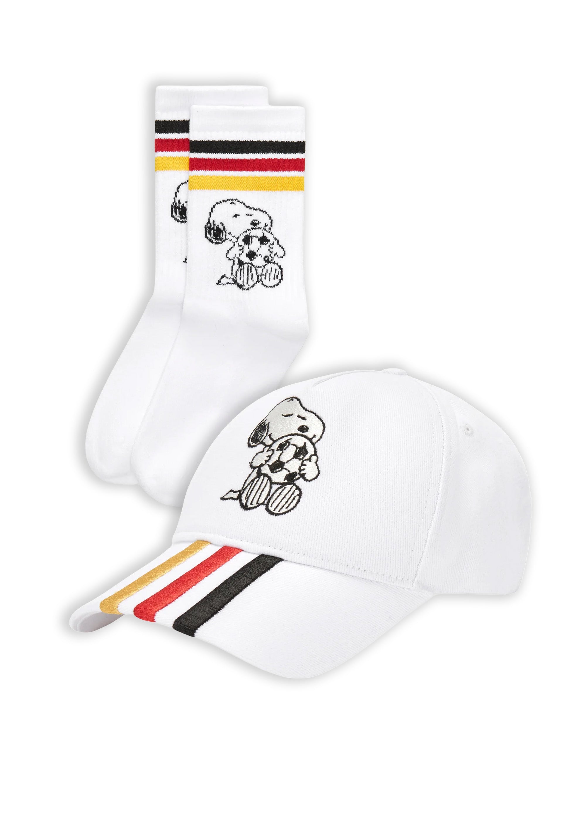codello-peanuts-limited-edition-set-cap-und-socken-snoopy-fu-ball-wei image 1