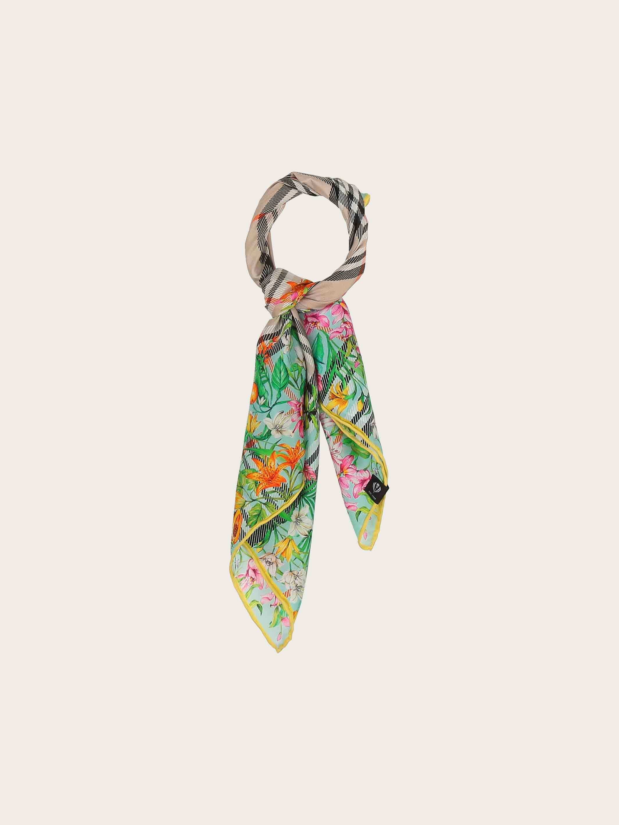 fraas-seidentuch-fraas-plaid-karo-mit-dschungel-print-51-x-51-cm image 3
