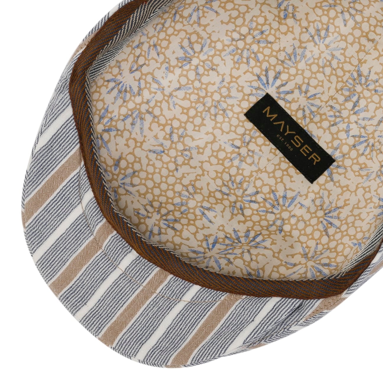 mayser-sidney-stripes-cotton-flatcap-baumwolle image 3