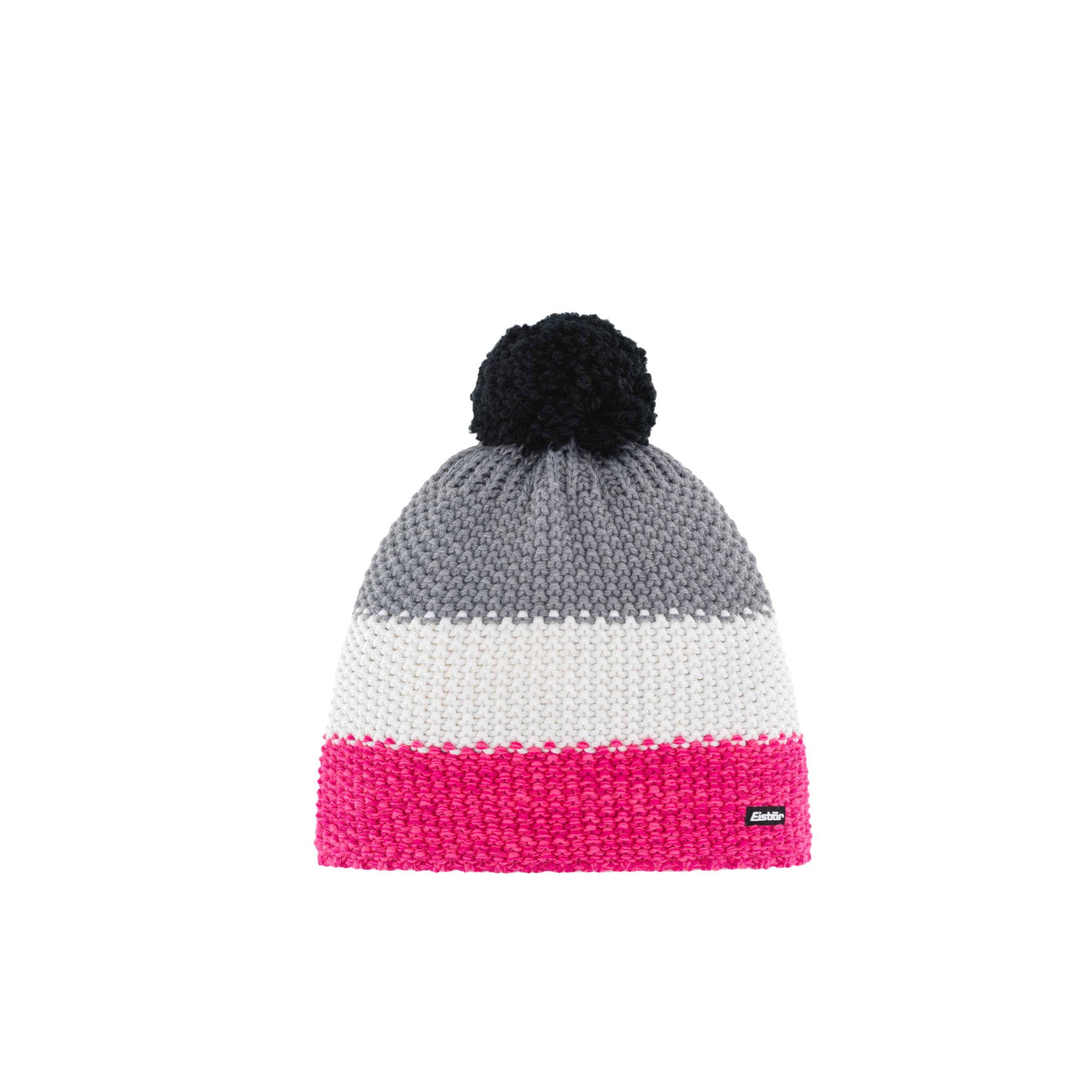 eisb-r-star-pompon-unisex-m-tze-mit-innenfleece-grobstrick-blockstreifen image 7