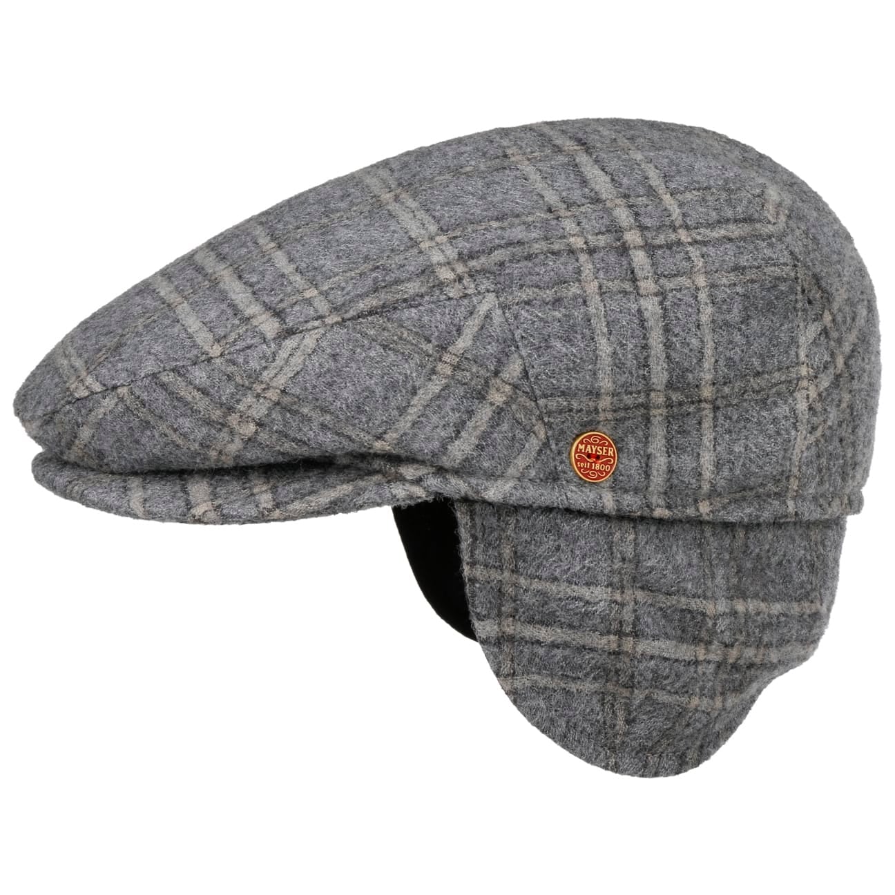 mayser-merlino-casual-flatcap-mit-ohrenklappen-merinowolle-winterm-tze-herren image 1