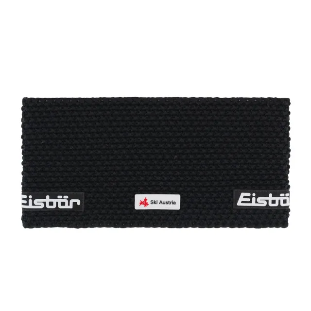 eisb-r-jamie-ski-austria-stirnband-schwarz-13-5-cm-merino-grobstrick-unisex image 1