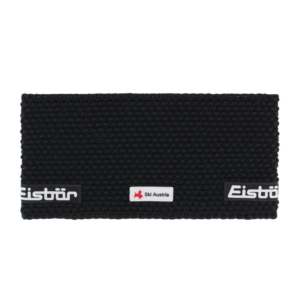eisb-r-jamie-ski-austria-stirnband-schwarz-13-5-cm-merino-grobstrick-unisex image 1
