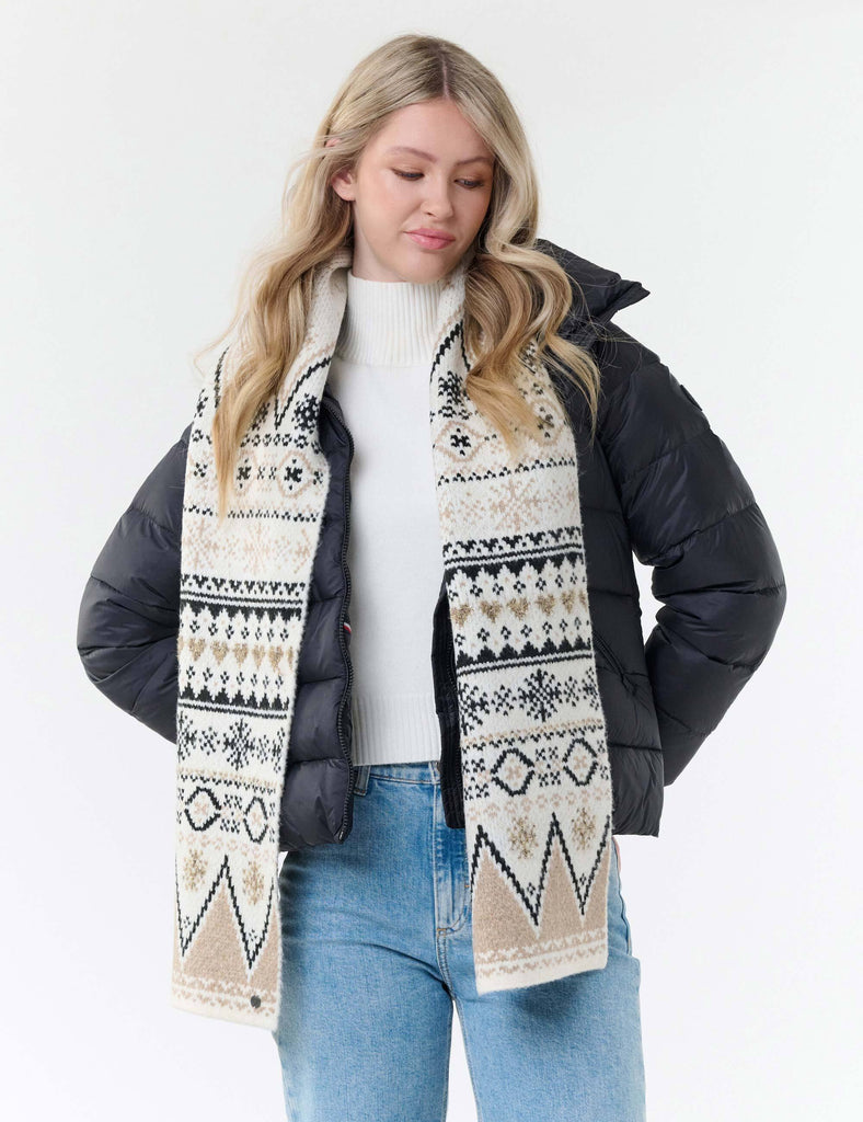 fraas-strickschal-damen-norwegermuster-schurwolle-25-x-180-cm image 1
