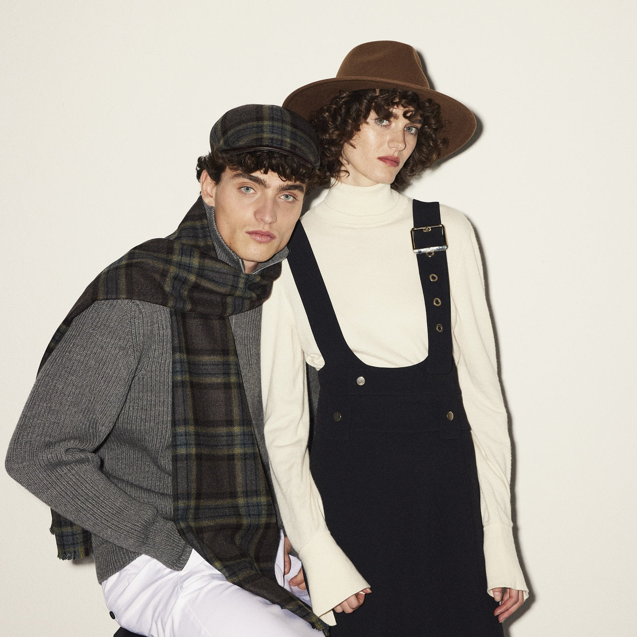 mayser-marzio-wool-check-flatcap-schieberm-tze-schurwolle-mit-lederschirm image 1