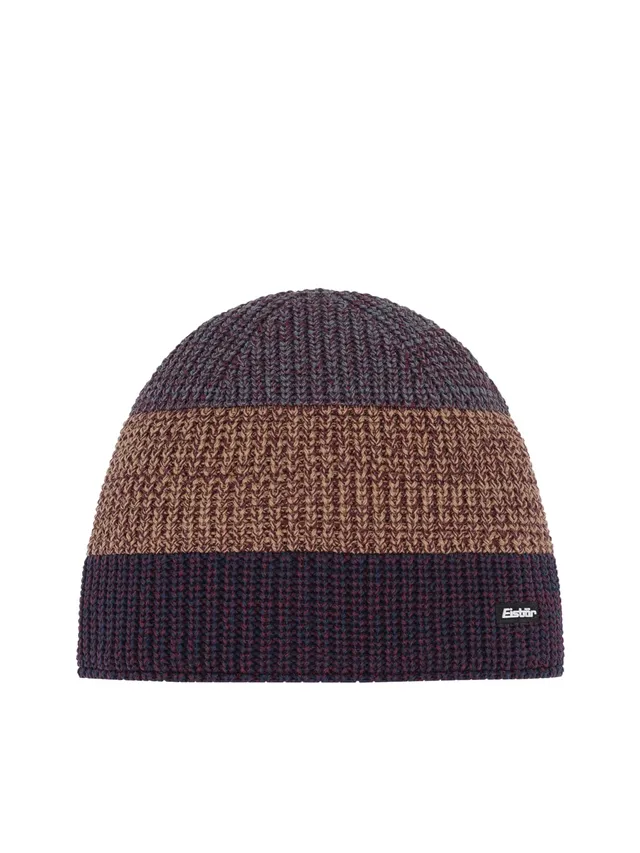 eisb-r-caris-merino-strickm-tze-unisex-mit-fleece-und-bommel image 1