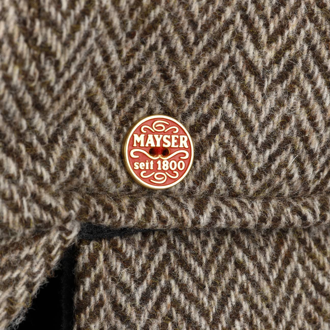 mayser-herringbone-cap-mit-ohrenklappen-woll-baseballcap-mit-fischgr-tmuster image 7