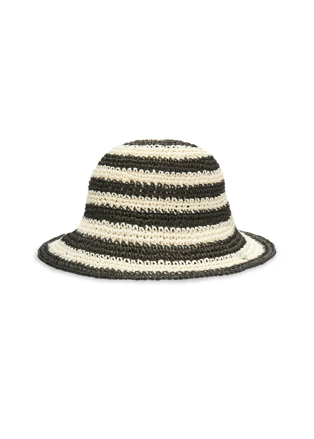 codello-bucket-hat-aus-stroh-mit-streifenmuster image 1