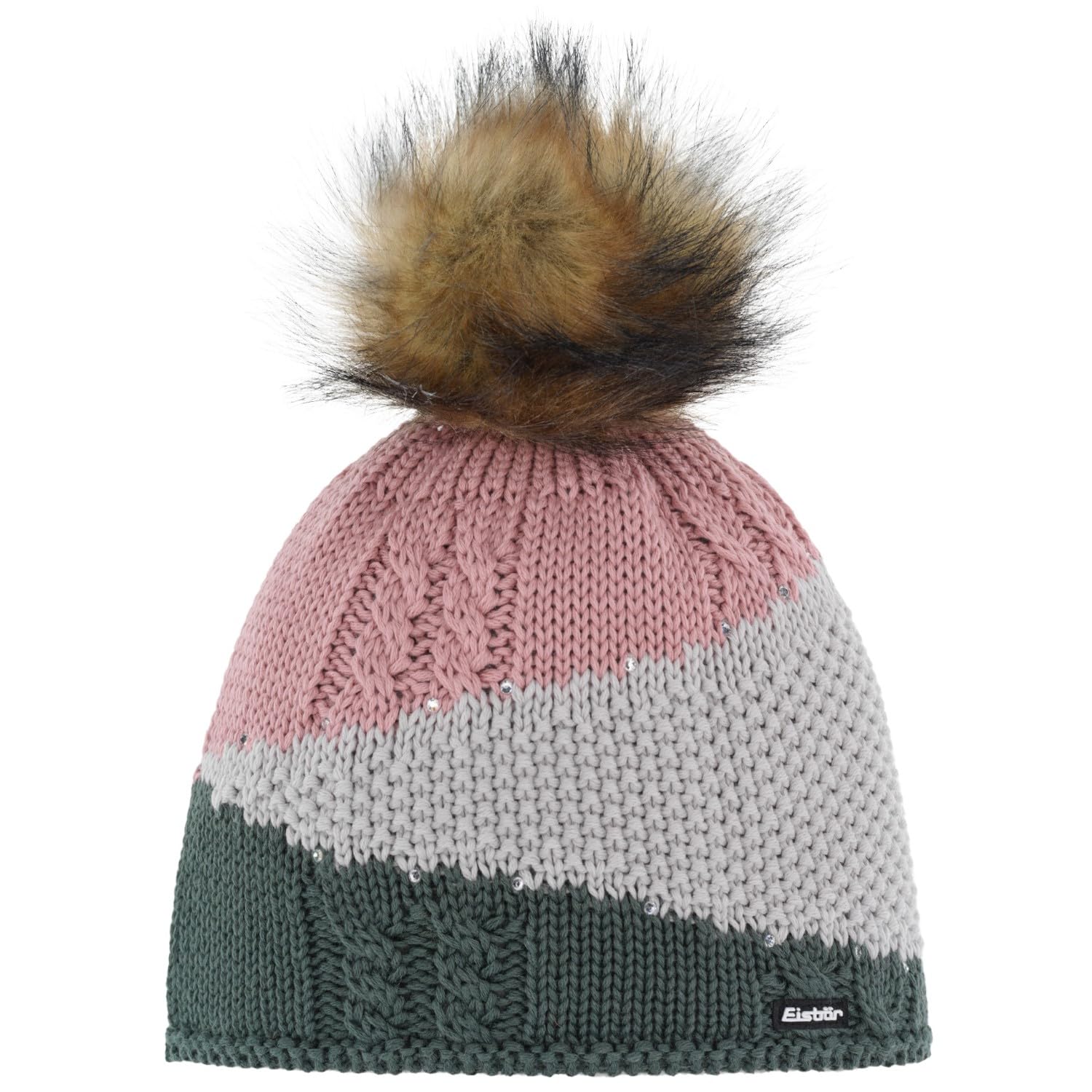 eisb-r-eden-lux-crystal-damen-strickm-tze-mit-pompon image 7