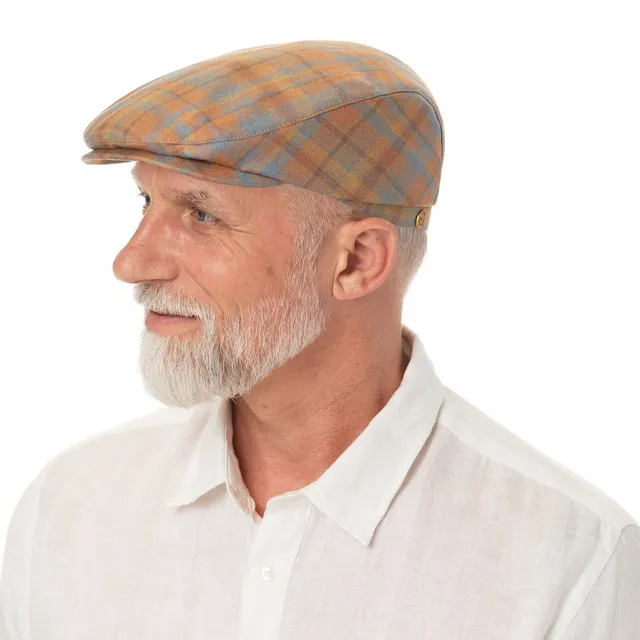 mayser-frankie-superior-wool-silk-flatcap-herren-karo image 1
