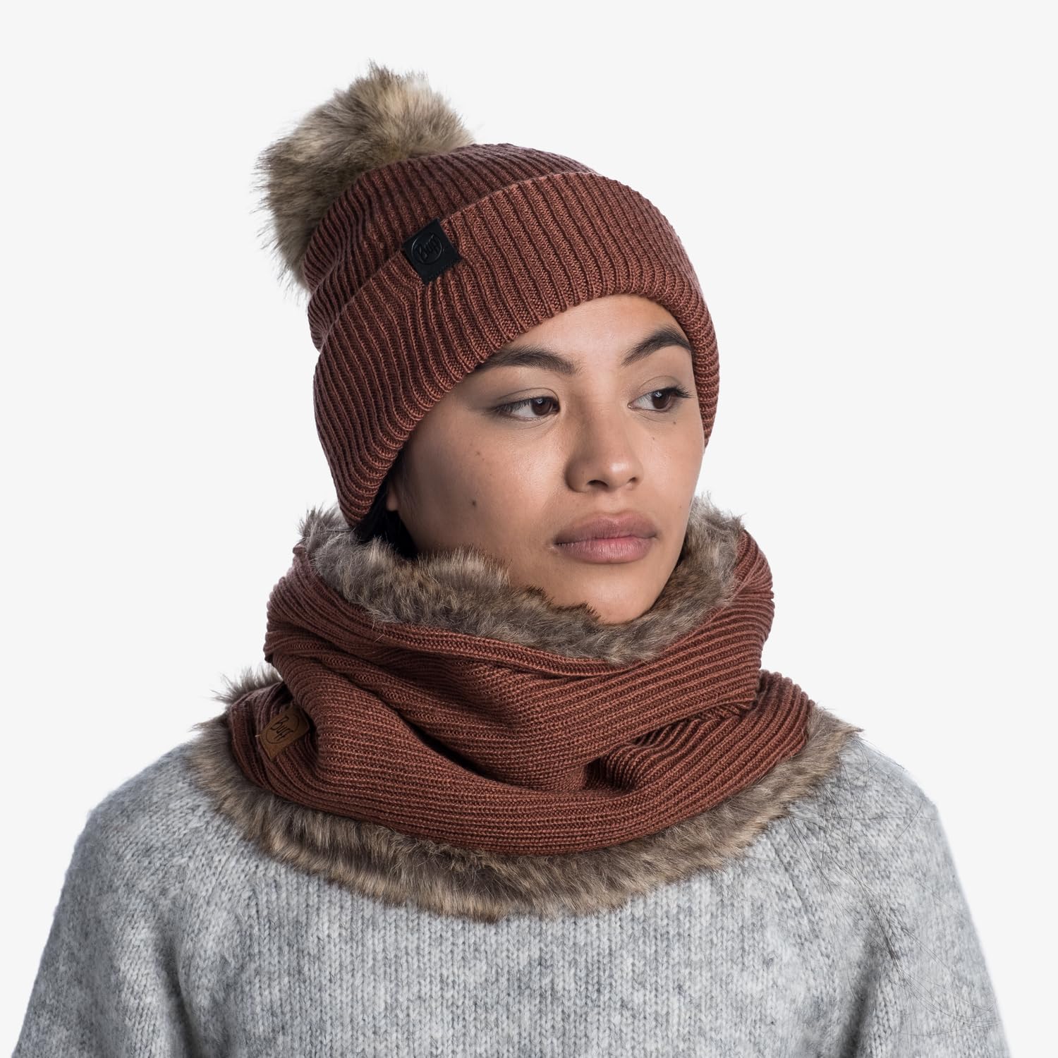 buff-gestrickter-neckwarmer-schal-unisex-erwachsene image 5