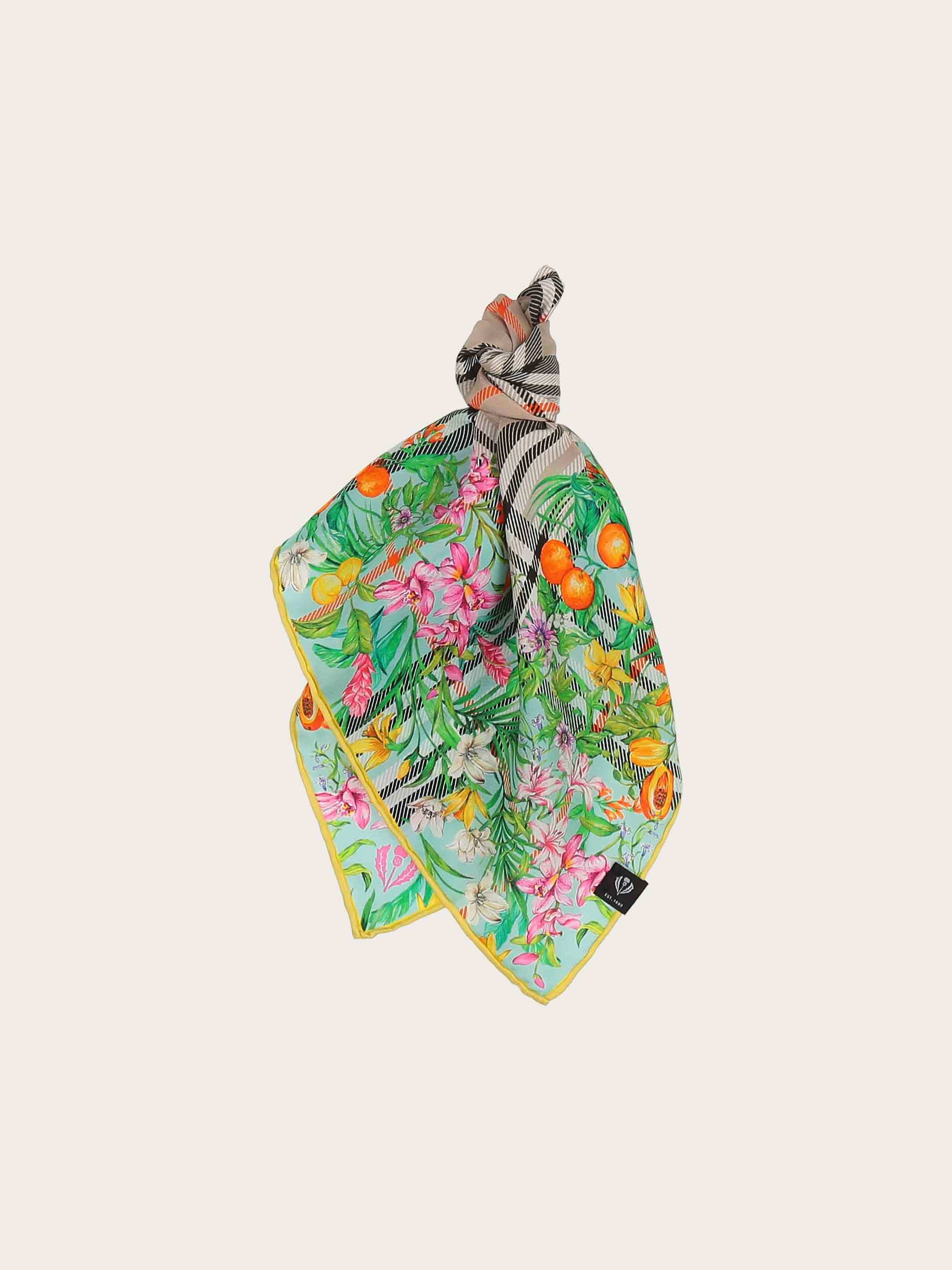 fraas-seidentuch-fraas-plaid-karo-mit-dschungel-print-51-x-51-cm image 5