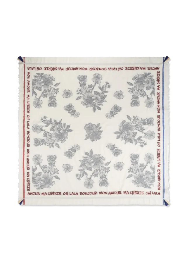 codello-jacquard-tuch-aus-baumwoll-mix-mit-blumenmuster image 1