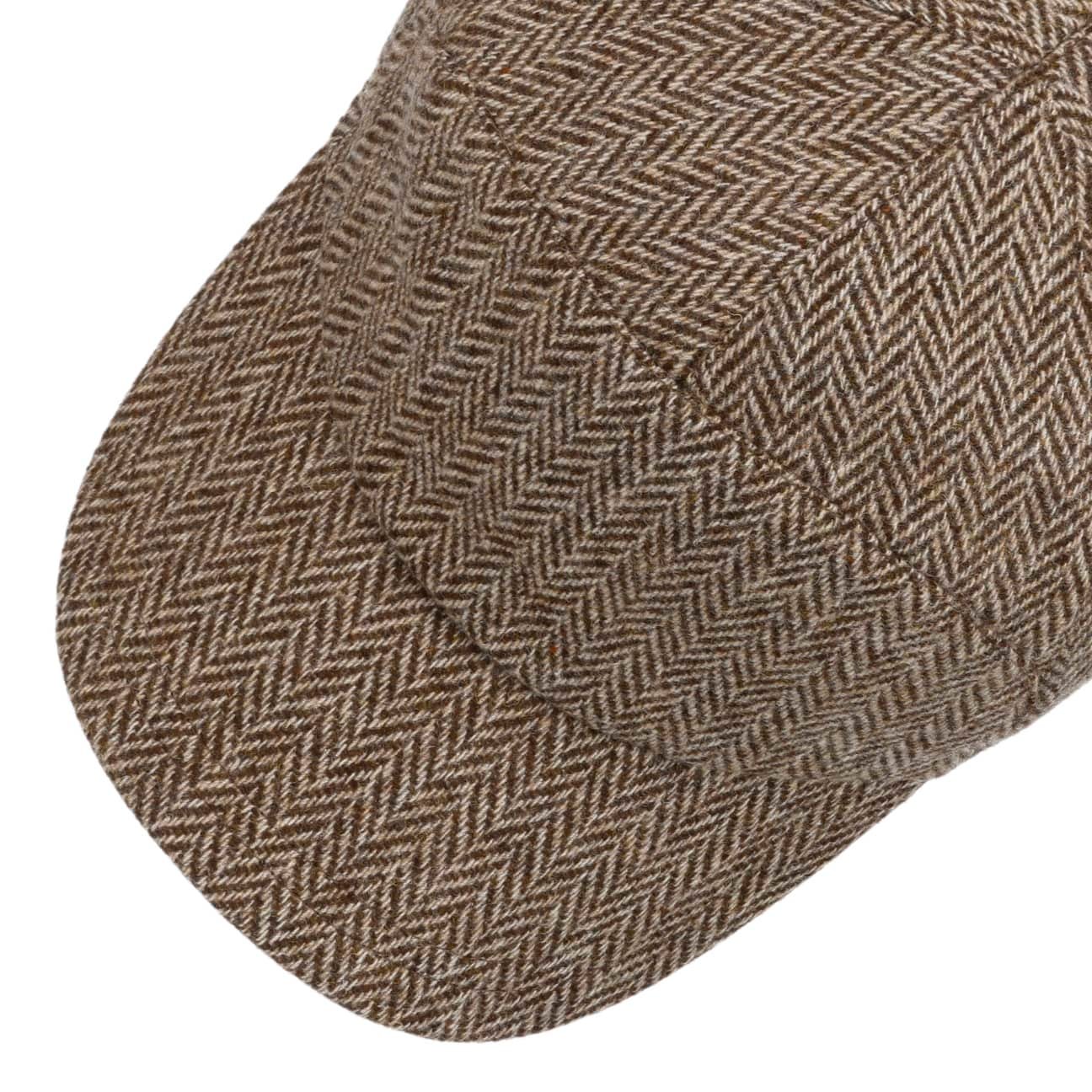 mayser-herringbone-cap-mit-ohrenklappen-woll-baseballcap-mit-fischgr-tmuster image 4