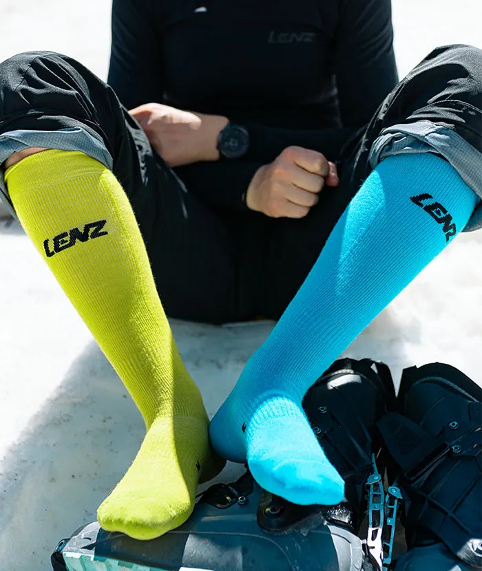 lenz-compression-socks-2-0-merino-kompressionsstr-mpfe-kniehoch image 2