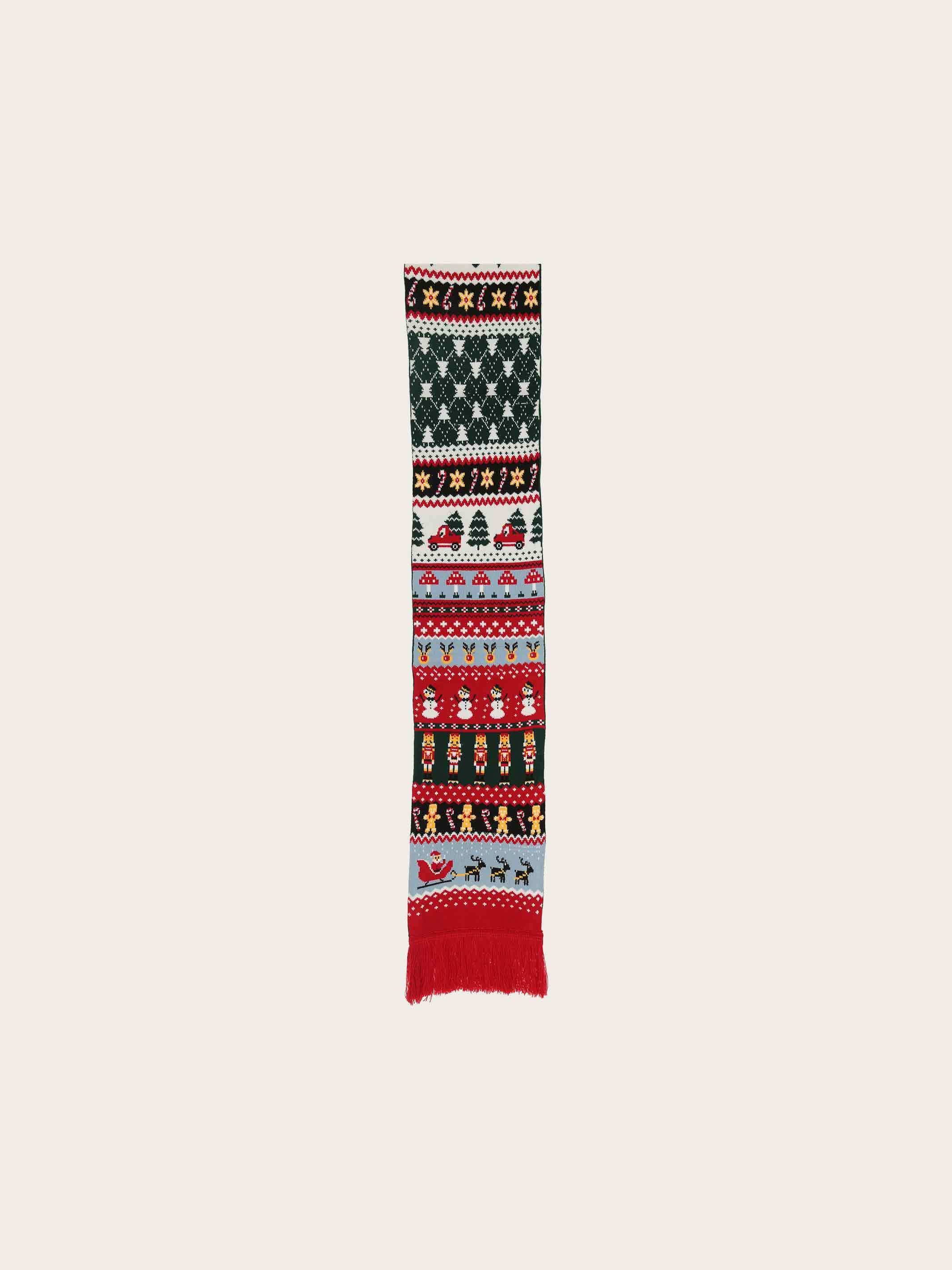 fraas-strickschal-mit-weihnachts-motiv-18-x-171-cm image 2