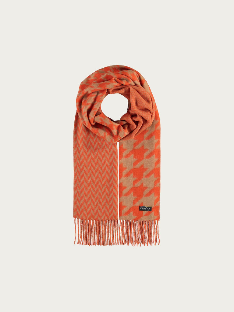 fraas-cashmink-schal-houndstooth-mix-hahnentritt-56-x-200-cm image 1