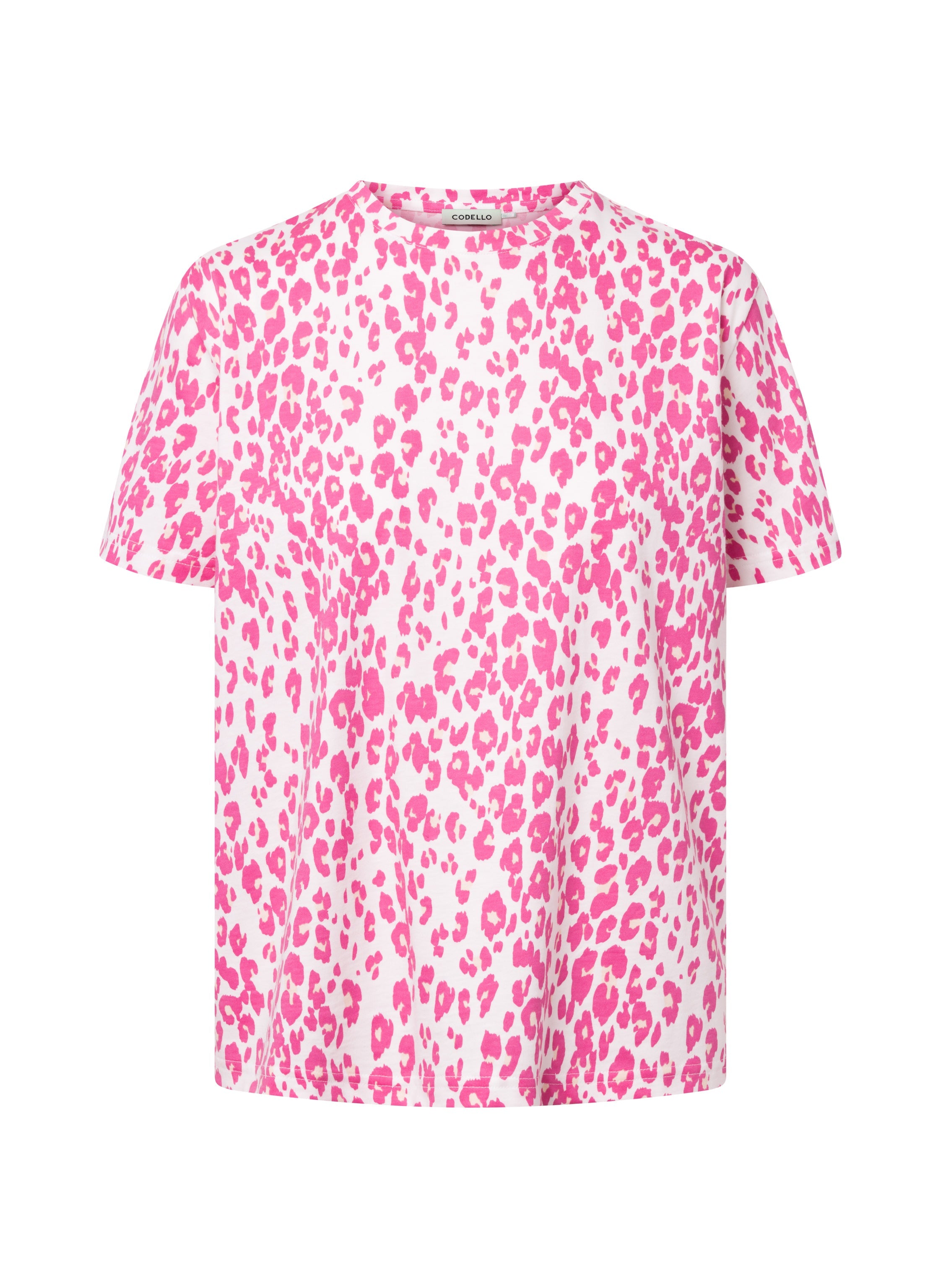 codello-t-shirt-aus-baumwolle-mit-klassischem-leomuster image 2