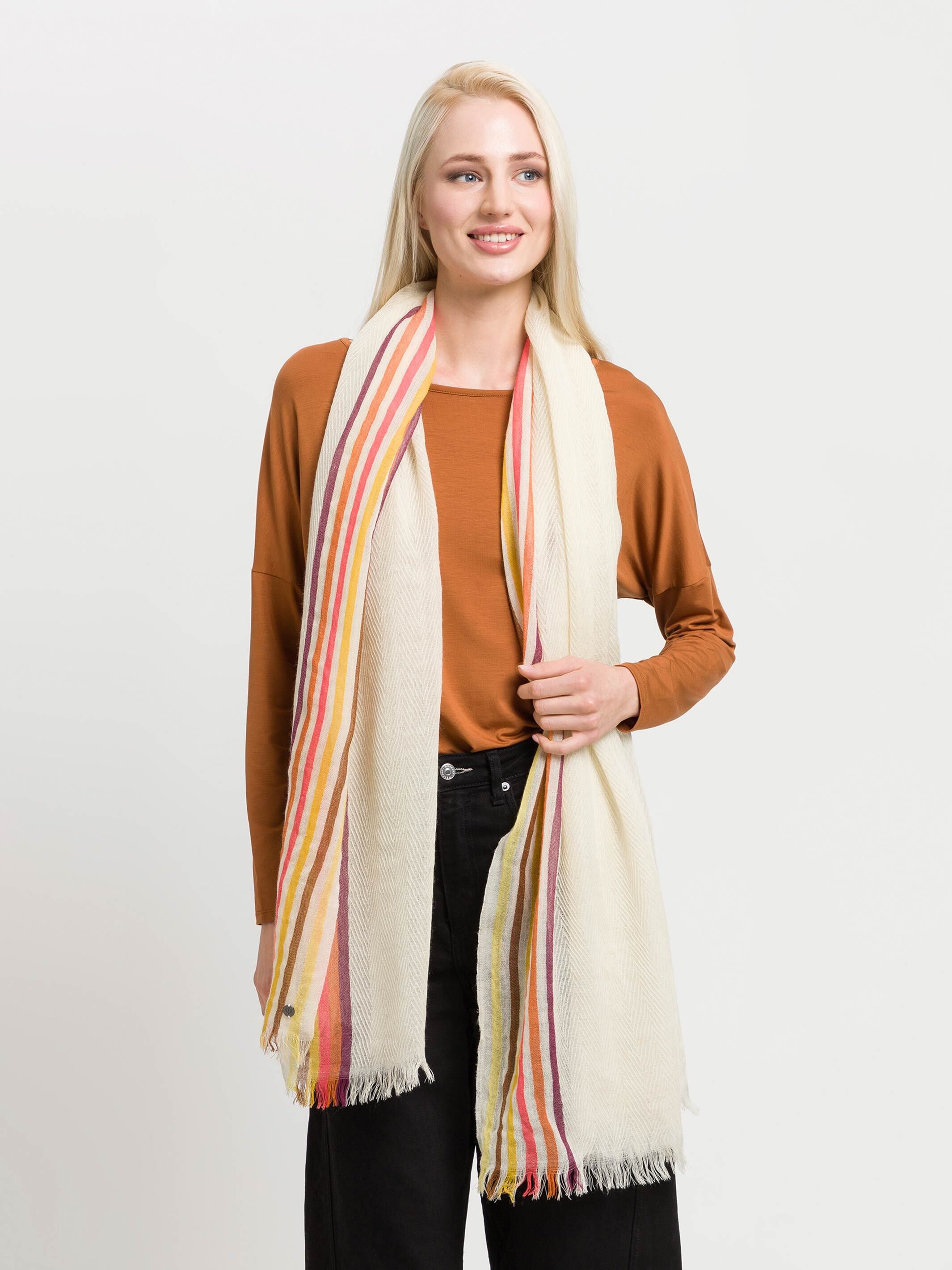 fraas-wollschal-einfarbig-mit-highlight-streifen-60-x-180-cm-2 image 1