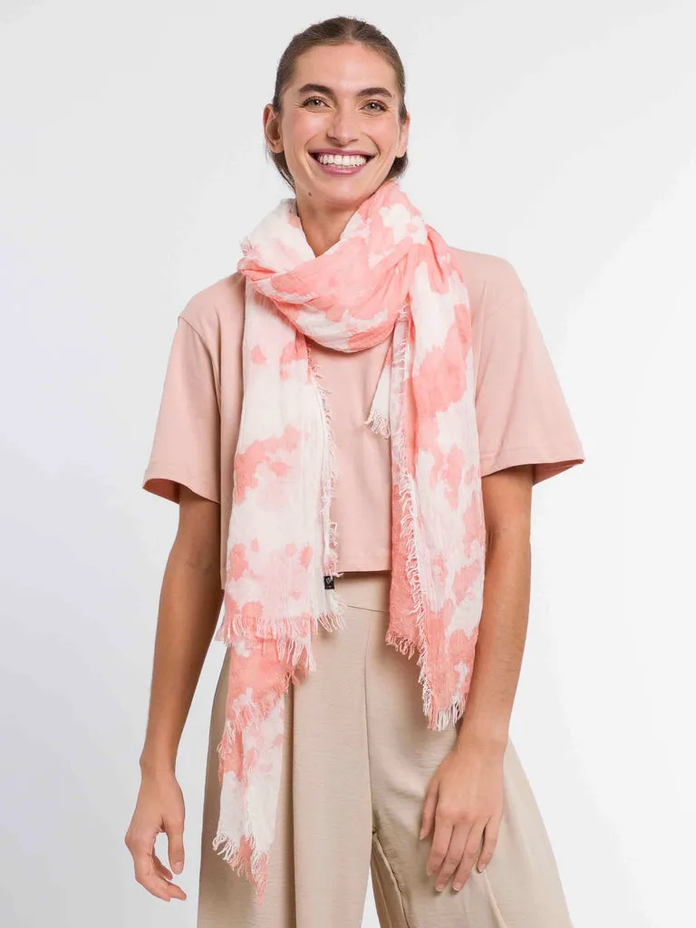 fraas-sommerschal-mit-marmor-muster-zweifarbig-87-x-194-cm image 1
