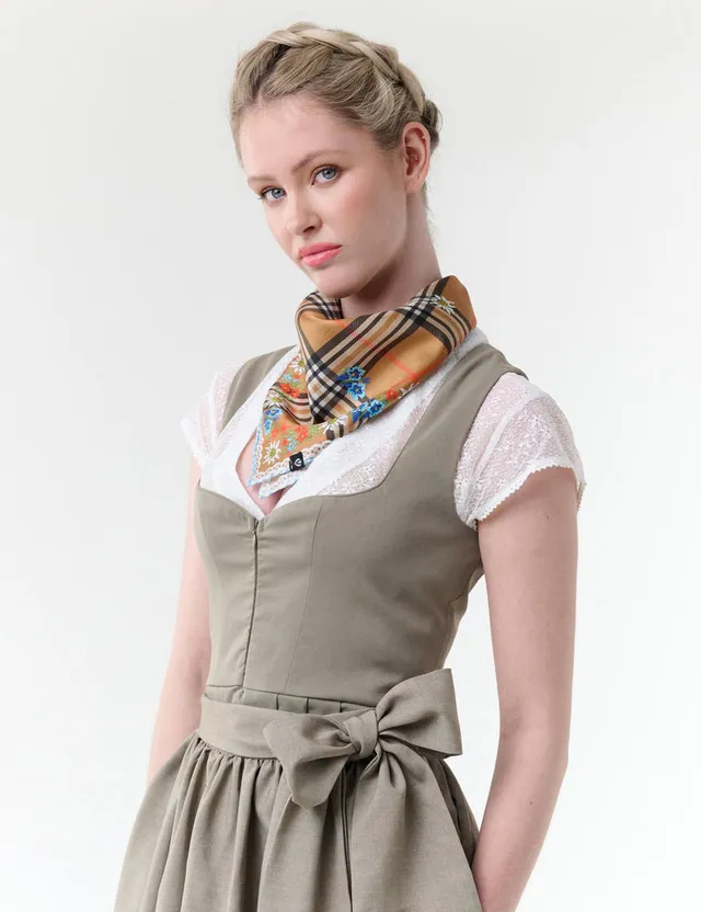 fraas-seidentuch-51-x-51-cm-fraas-plaid-karo-mit-blumen image 1
