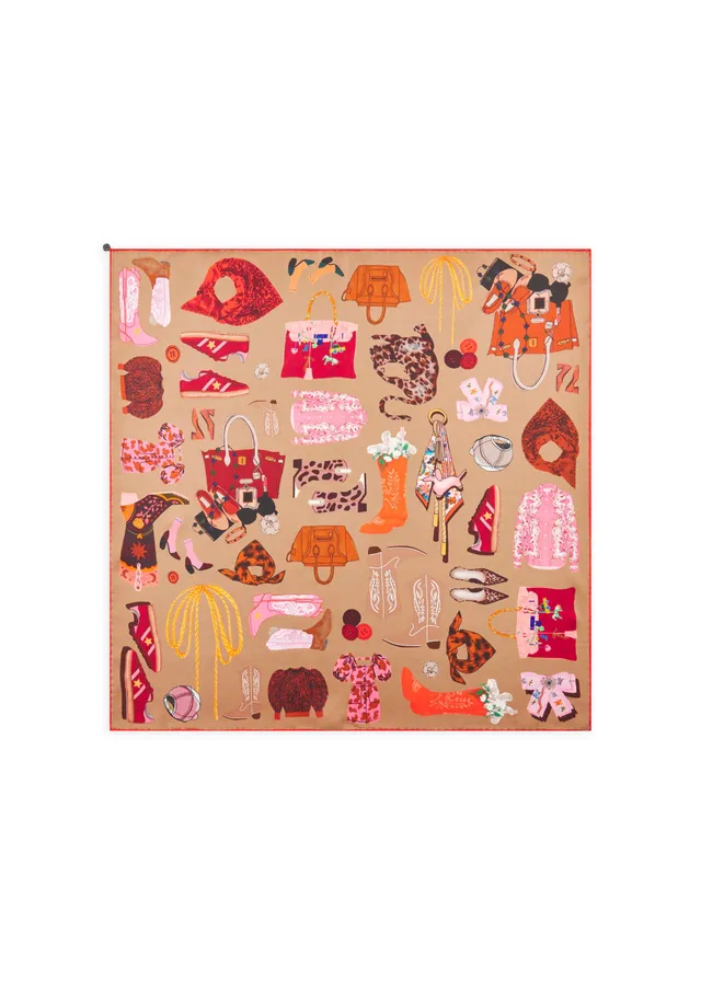 codello-nickituch-aus-seide-mit-accessoire-print image 1