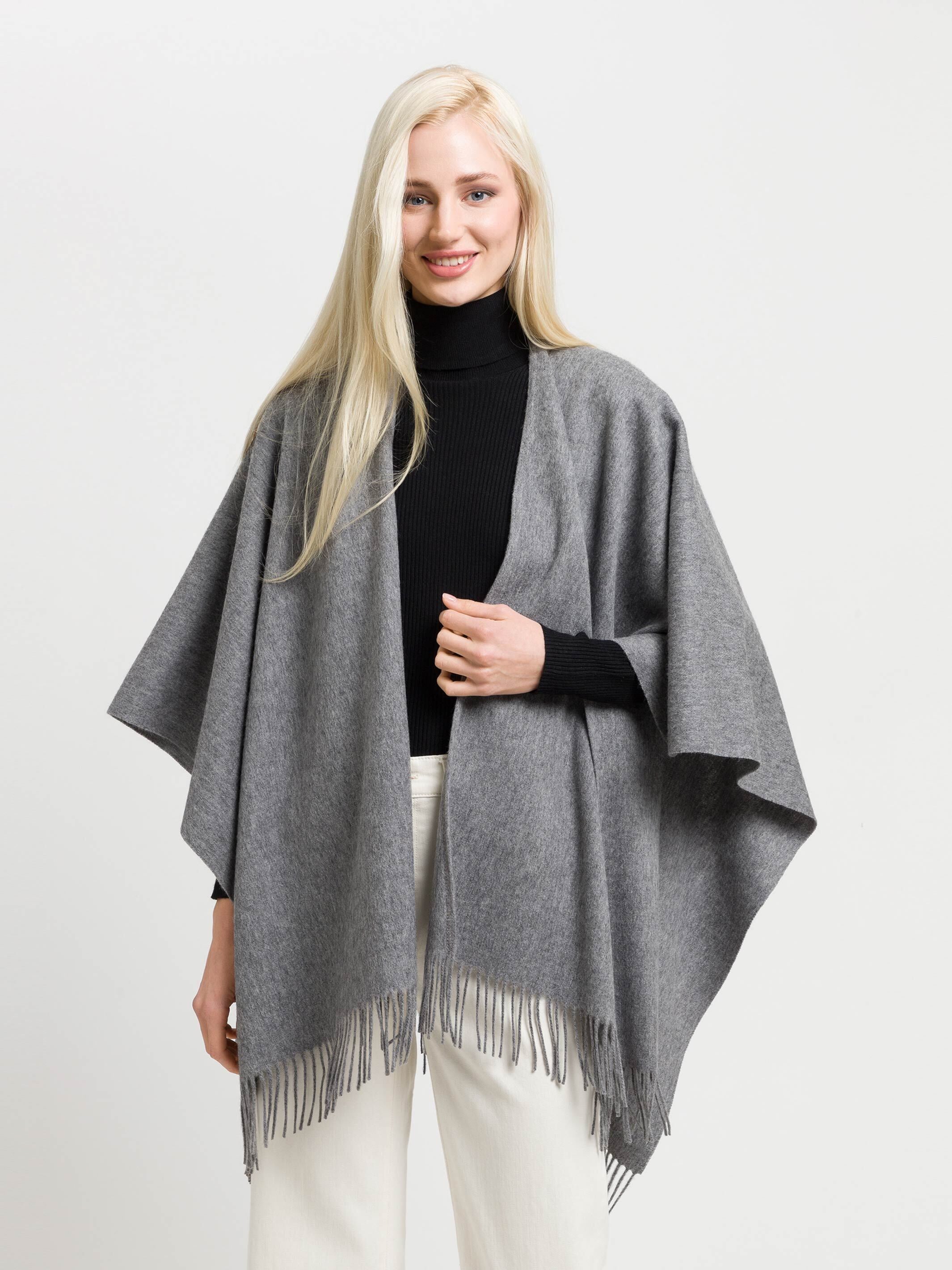 fraas-ruana-poncho-einfarbig-reine-wolle-120-x-160-cm image 6