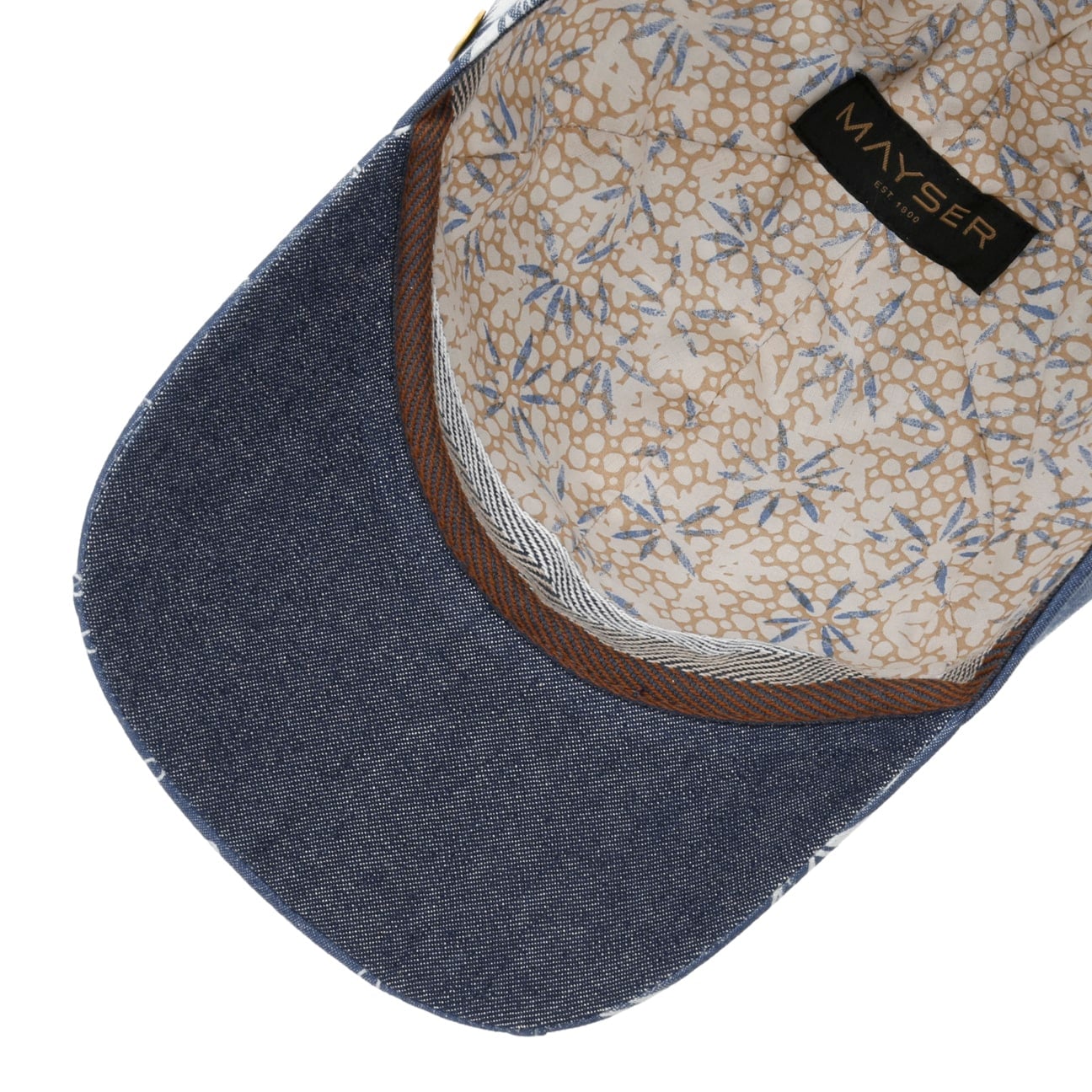 mayser-flower-cap-baseballkappe-jeansblau image 6
