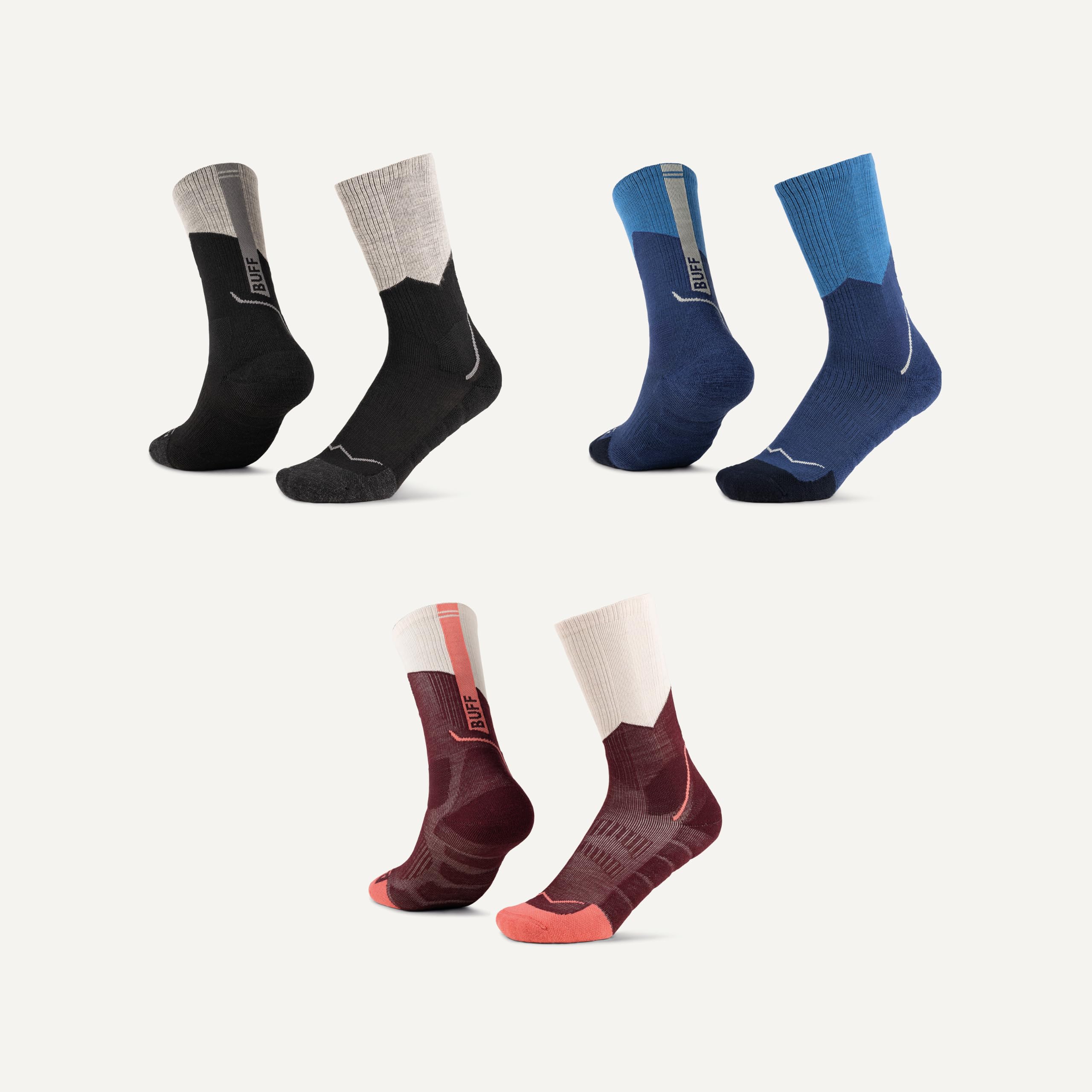 buff-merino-midweight-crew-socks-unisex-blau-39-41-eu image 8