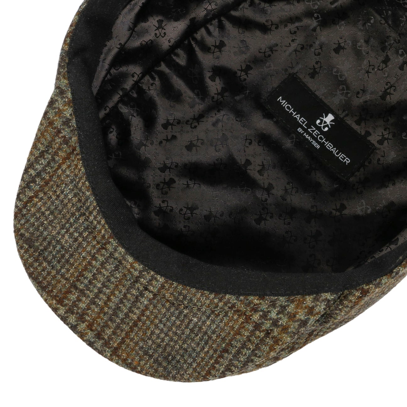 mayser-timon-virgin-wool-flatcap-herren-karo-mit-futter image 3