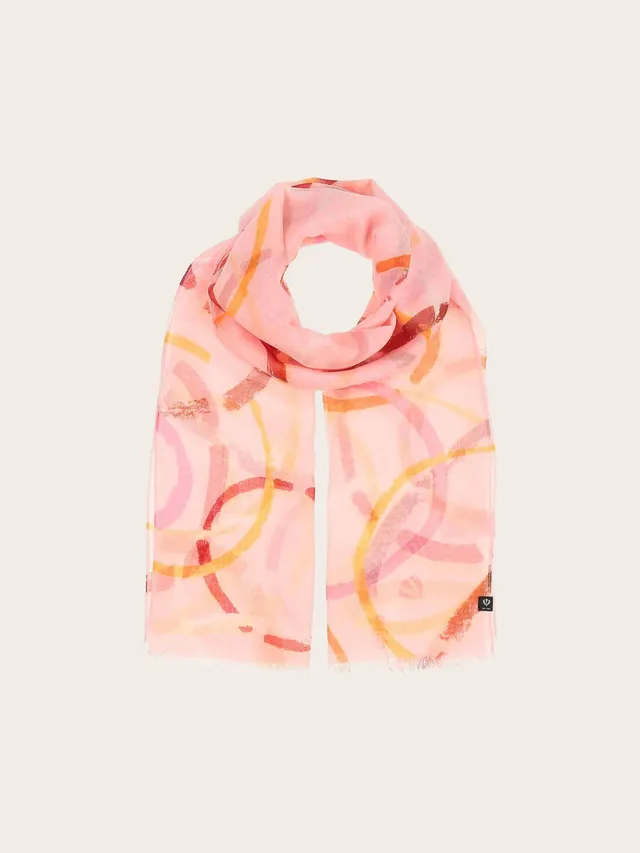 fraas-sustainability-collection-schal-mit-bunten-kreisen-70-x-180-cm-aus-recycel image 1