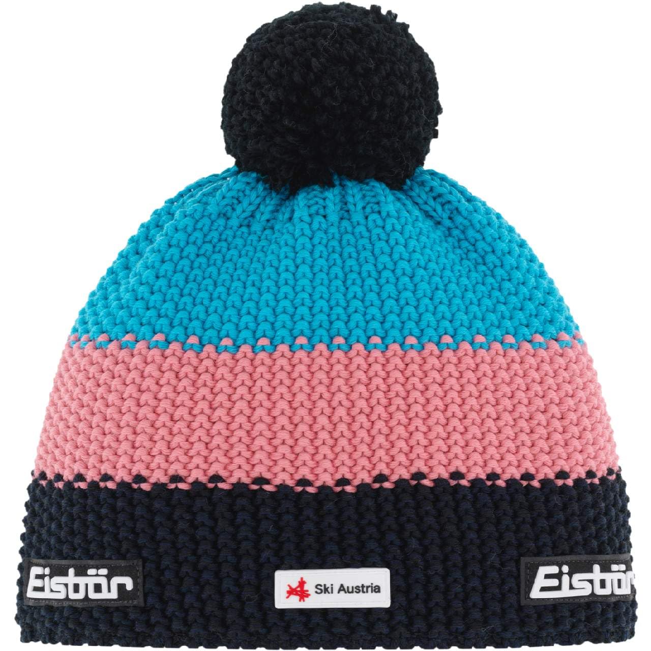 eisb-r-star-pompon-ska-kids-kinderm-tze-mehrfarbig-ski-austria-bommelm-tze image 2