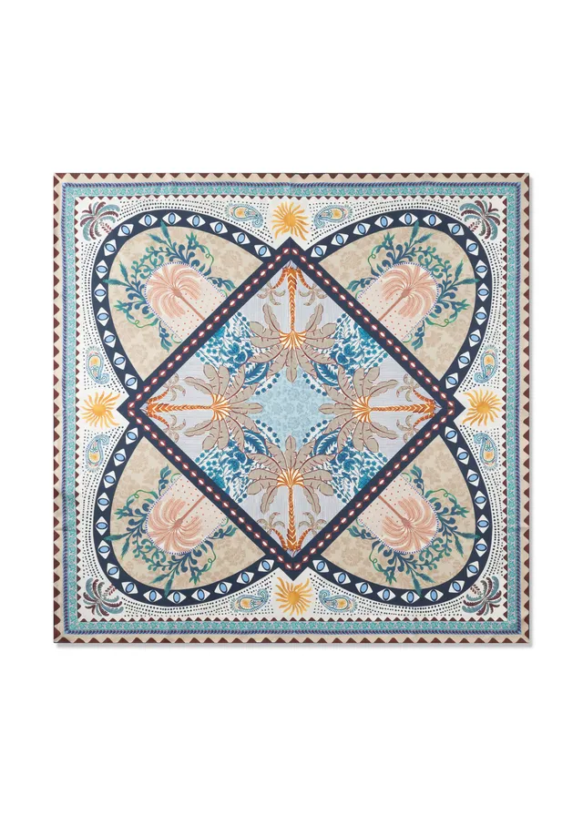 codello-premium-tuch-aus-reiner-seide-mit-palmen-motiven-pure-silk image 1