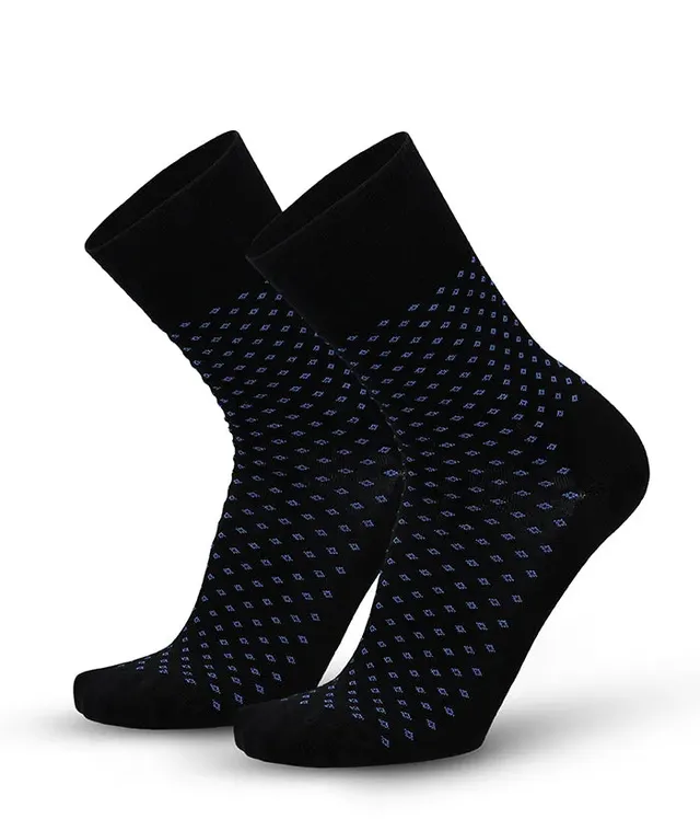 lenz-soft-touch-herren-socken-blaue-punkte image 1