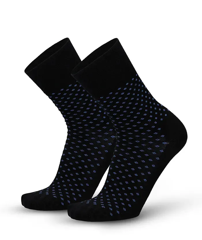 lenz-soft-touch-herren-socken-blaue-punkte image 1