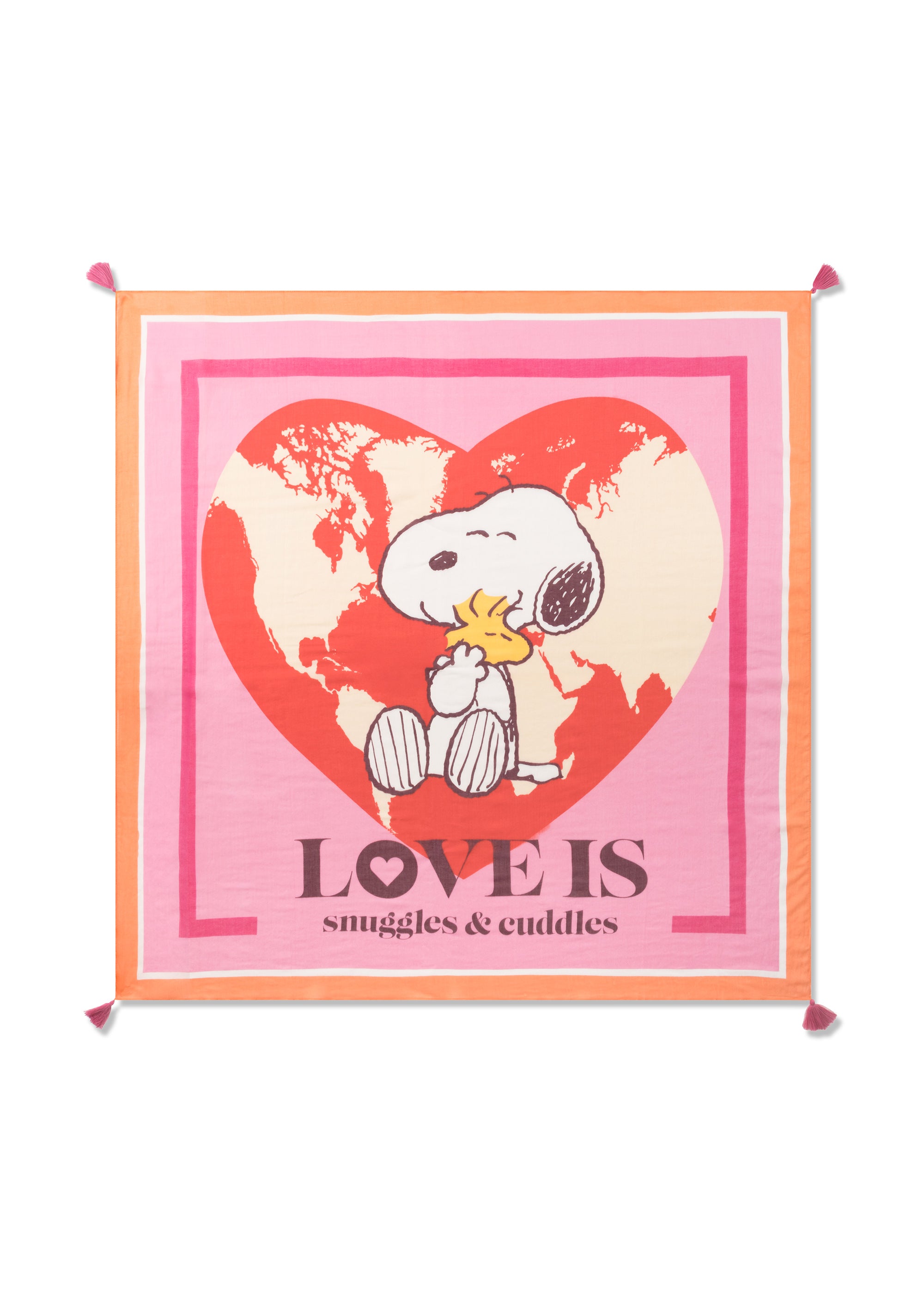 codello-peanuts-tuch-aus-modal-baumwoll-mix-mit-snoopy-herz image 1