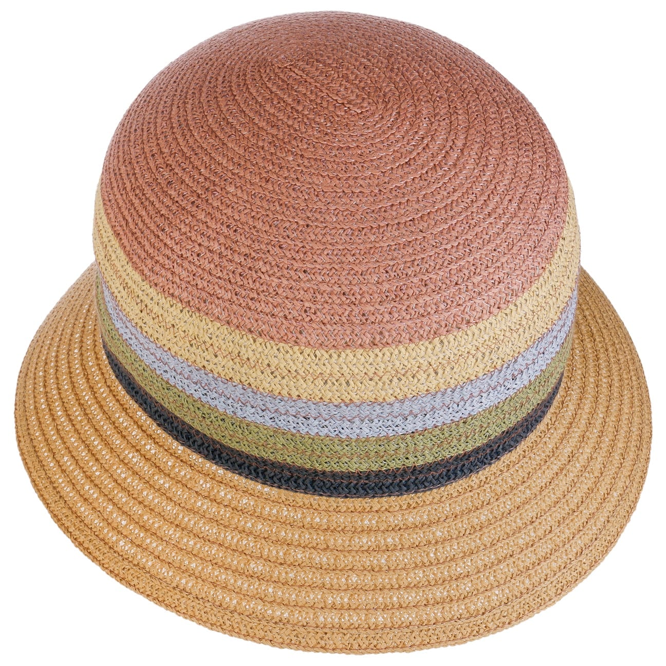 mayser-susanne-multicolour-strohhut-damen-glockenhut-aus-papierstroh-mix-mit-str image 7
