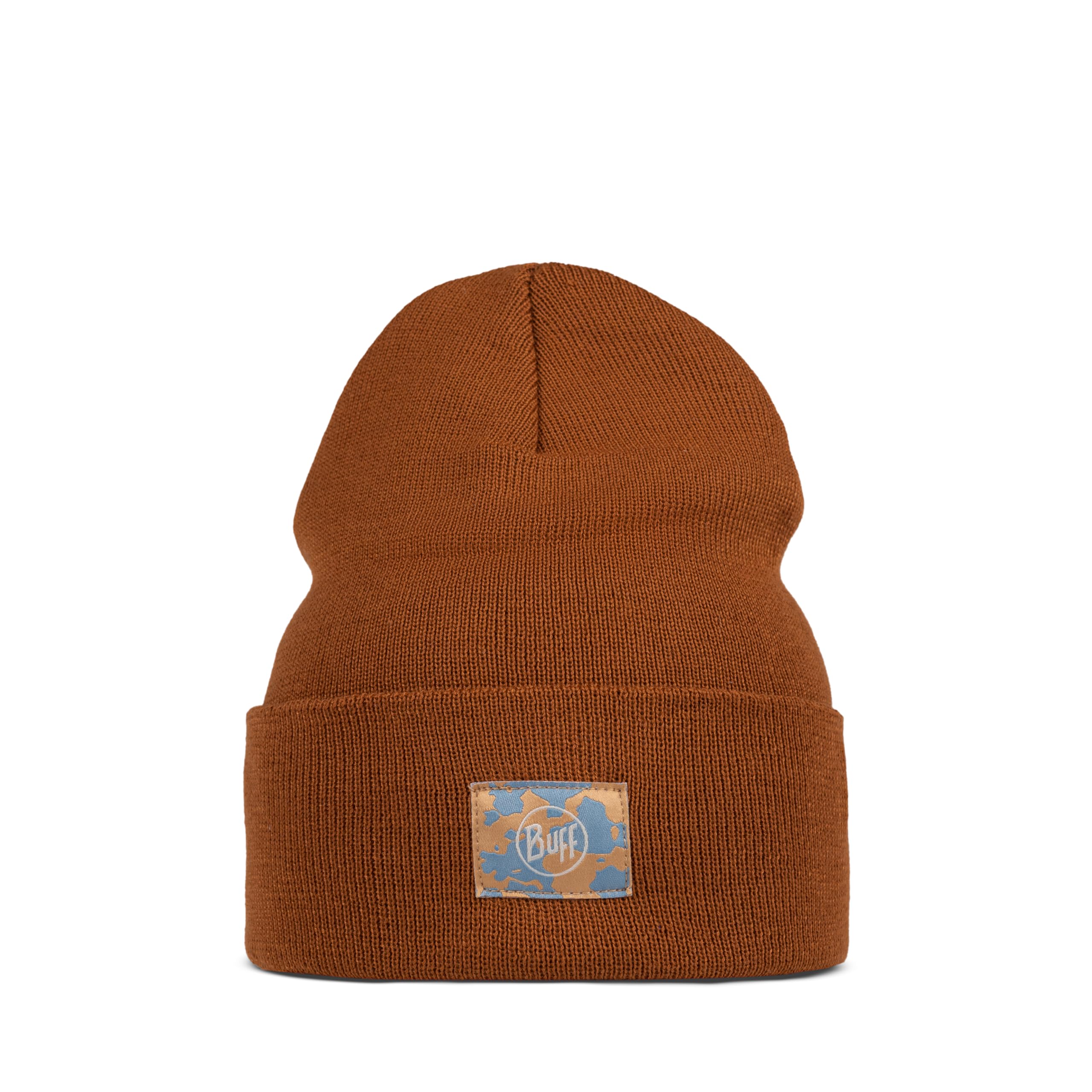 buff-knitted-hat-youth-bommelm-tze-zweilagig-recycelt image 1
