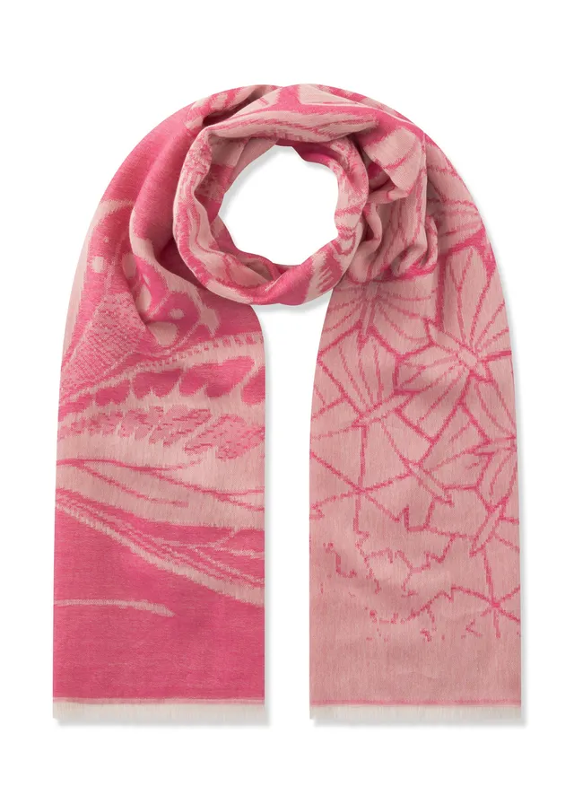 codello-jacquard-schal-aus-modal-baumwoll-mix-mit-schmetterling-motiven image 1