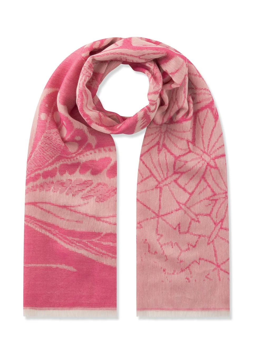 codello-jacquard-schal-aus-modal-baumwoll-mix-mit-schmetterling-motiven image 1