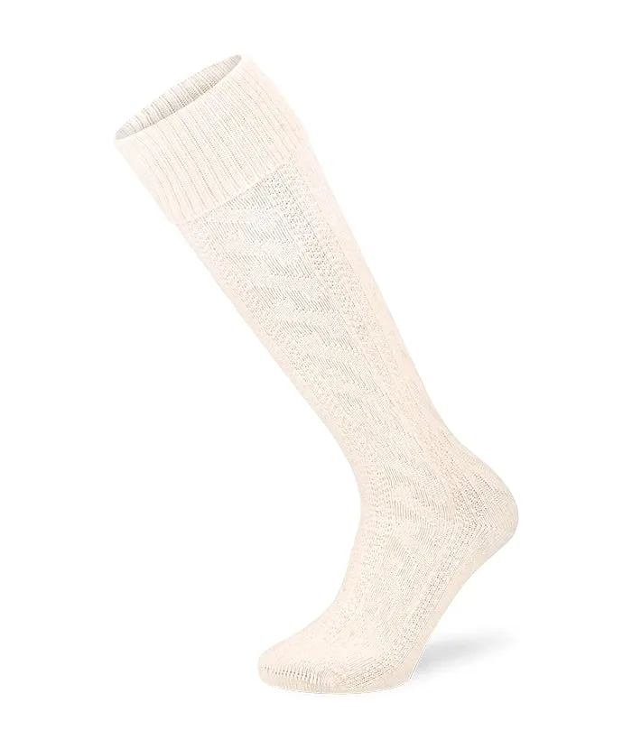 lenz-rustic-salzburg-trachtenstutzen-kniehoch-unisex-kniestr-mpfe-mit-zopfmuster image 1