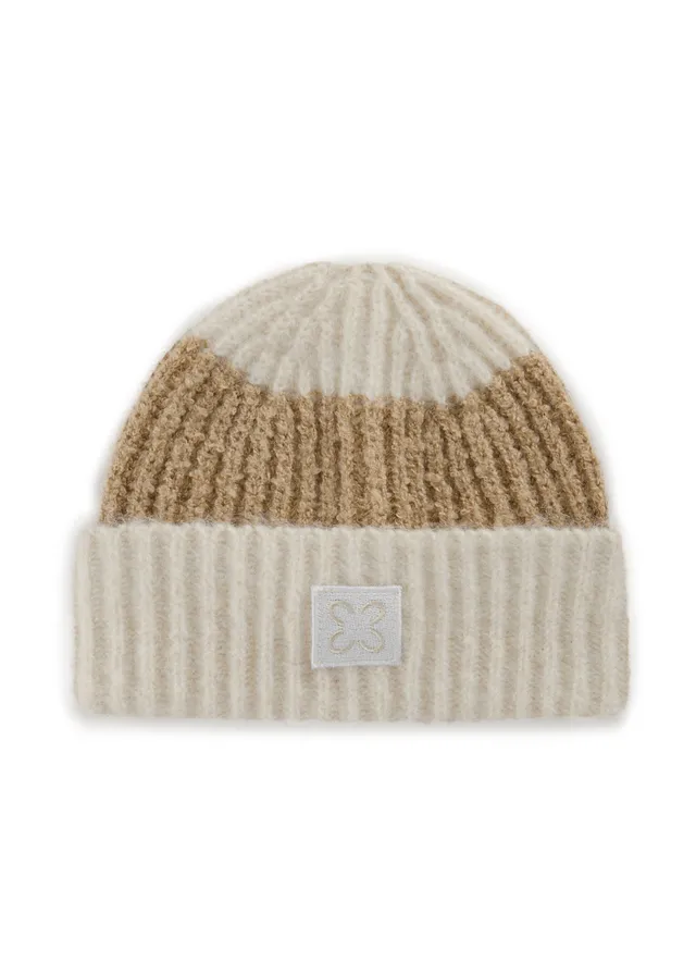 codello-kuschelige-m-tze-beanie-aus-boucl-und-rippstrick image 1