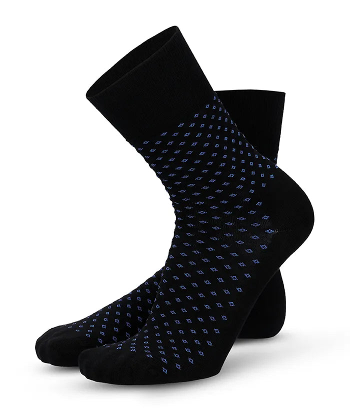 lenz-soft-touch-herren-socken-blaue-punkte image 2